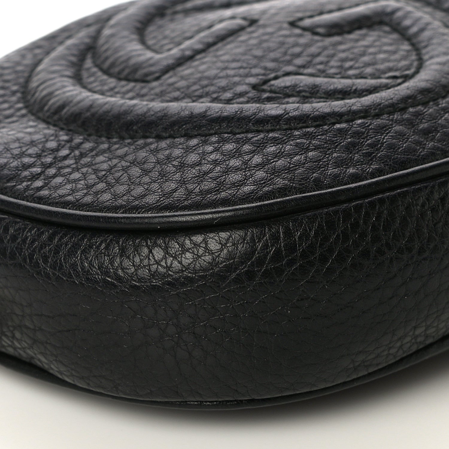 Gucci Pebbled Calfskin Mini Soho Chain Bag Black 6 of 12