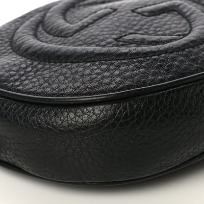 Gucci Pebbled Calfskin Mini Soho Chain Bag Black 6 of 12