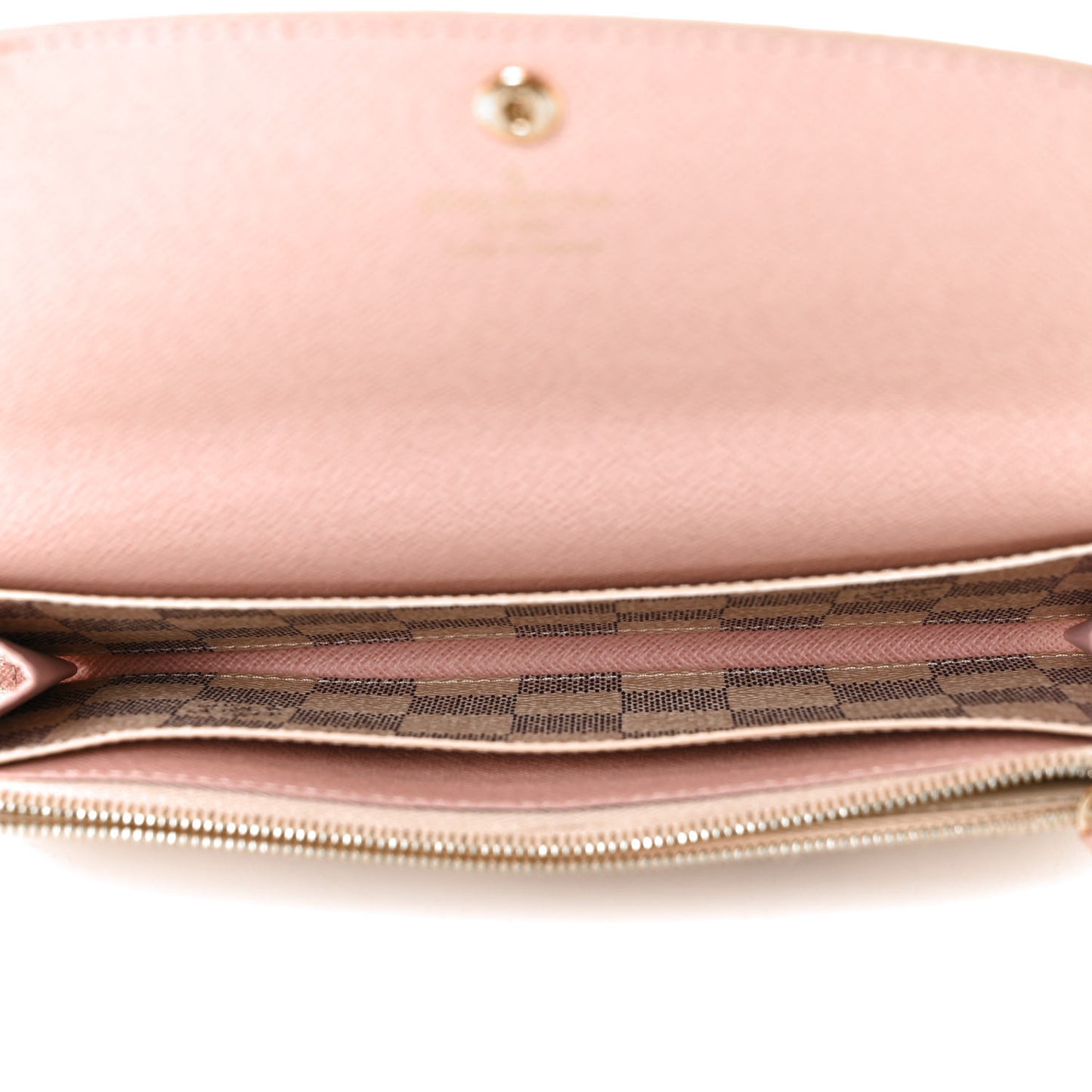 Damier Azur Emilie Wallet Rose Ballerine