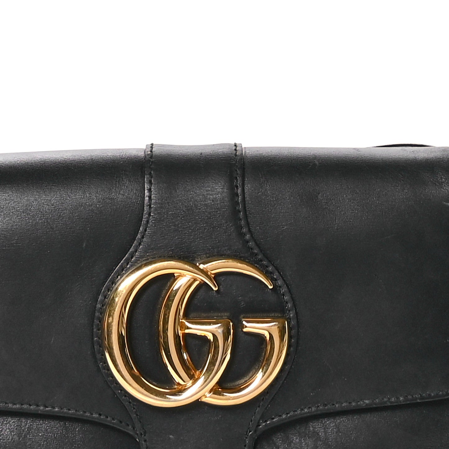 Vitello Palmellato Lux Small Arli Flap Shoulder Bag Black