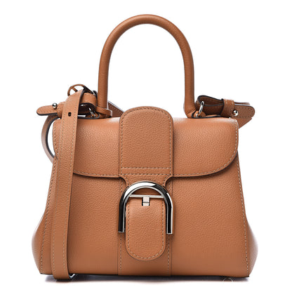 Delvaux Grained Calfskin Mini Brillant Satchel Natural 1 of 10