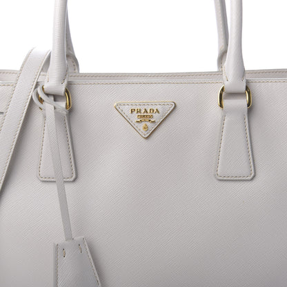 Prada Saffiano Lux Medium Tote Talco 9 of 9
