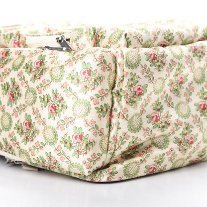 Gucci X MLB Satin Floral Print NY Yankees Patch Backpack Ivory Green 8 of 10