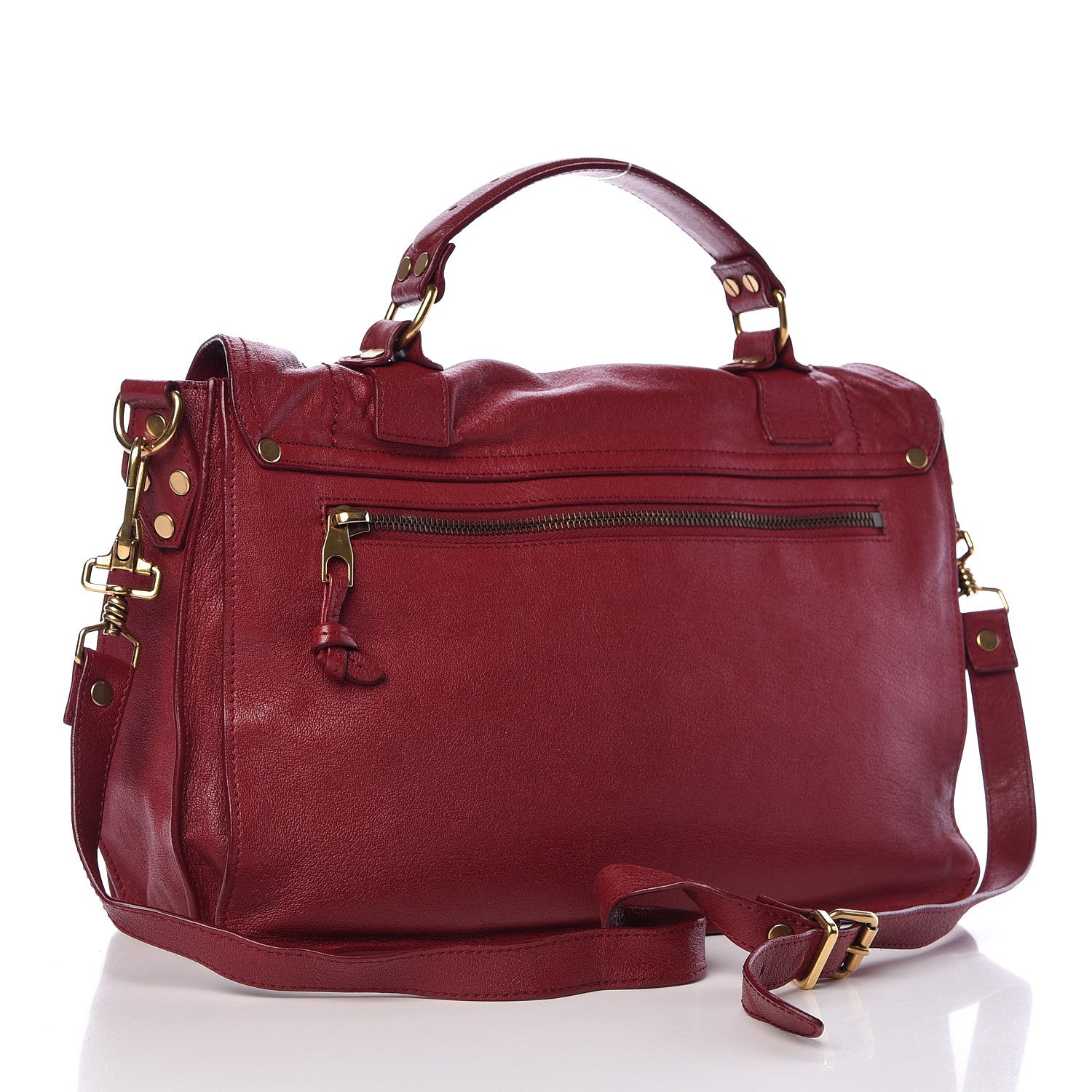 Proenza Schouler Lambskin Medium PS1 Satchel Chianti 3 of 11