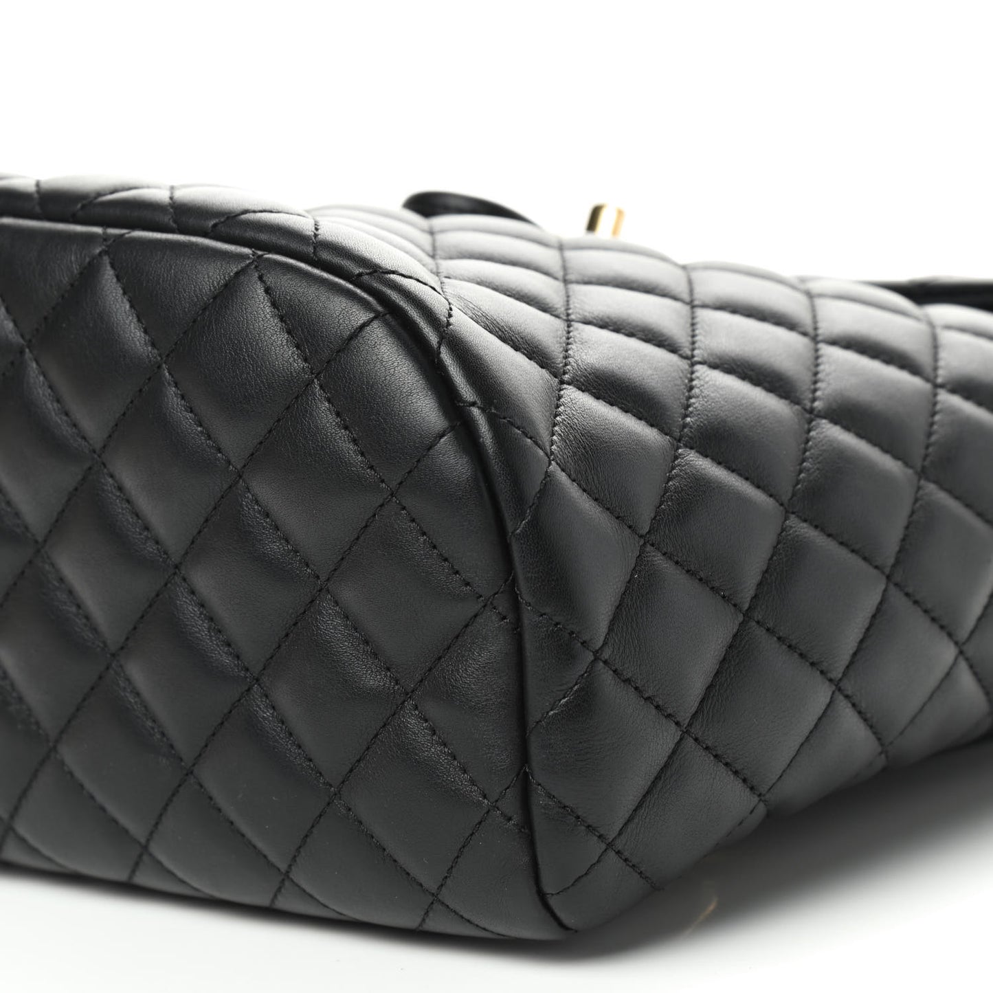 Lambskin Quilted Small Urban Spirit Backpack Black