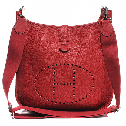 Hermes Clemence Evelyne III GM Rouge Casaque 1 of 7