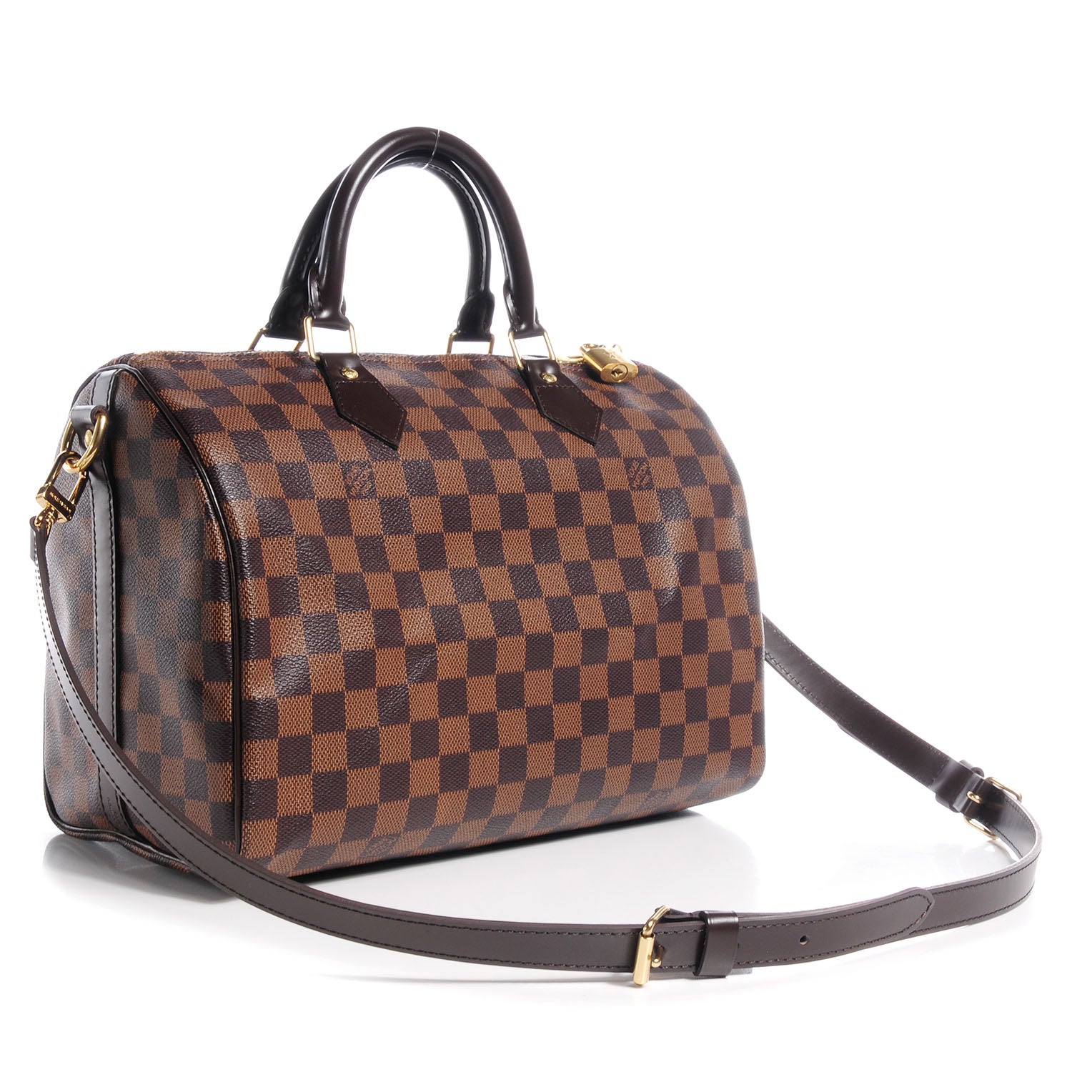 Louis Vuitton Damier Ebene Speedy Bandouliere 30 3 of 9