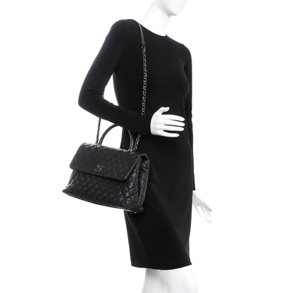 Chanel Caviar Quilted Medium Coco Handle Flap Black 2 of 11