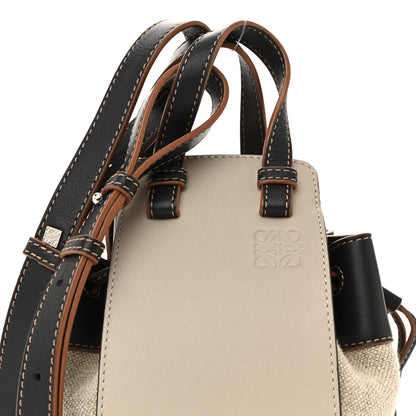 Loewe Calfskin Canvas Mini Hammock Shoulder Bag Mink Black 8 of 10