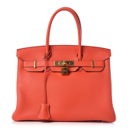 Hermes Togo Birkin 30 Capucine 1 of 35