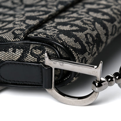 Christian Dior Monogram Saddle Bag Black 12 of 14