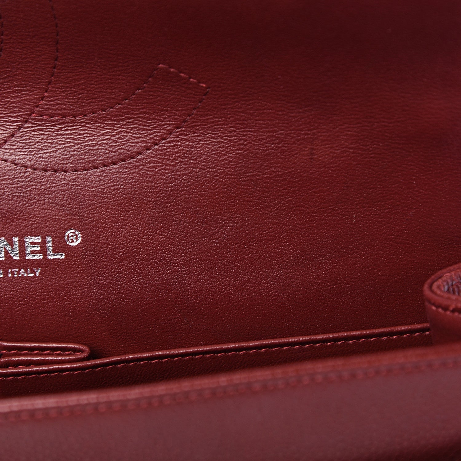Chanel Caviar Quilted Jumbo Double Flap Dark Red 9 of 17