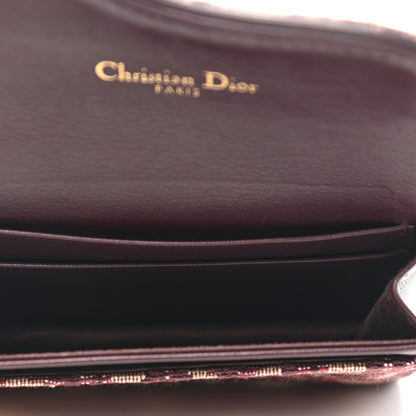 Christian Dior Oblique Saddle Card Holder Bordeaux 5 of 7