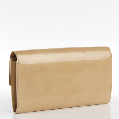 Louis Vuitton Vernis Sarah Wallet Beige 3 of 14