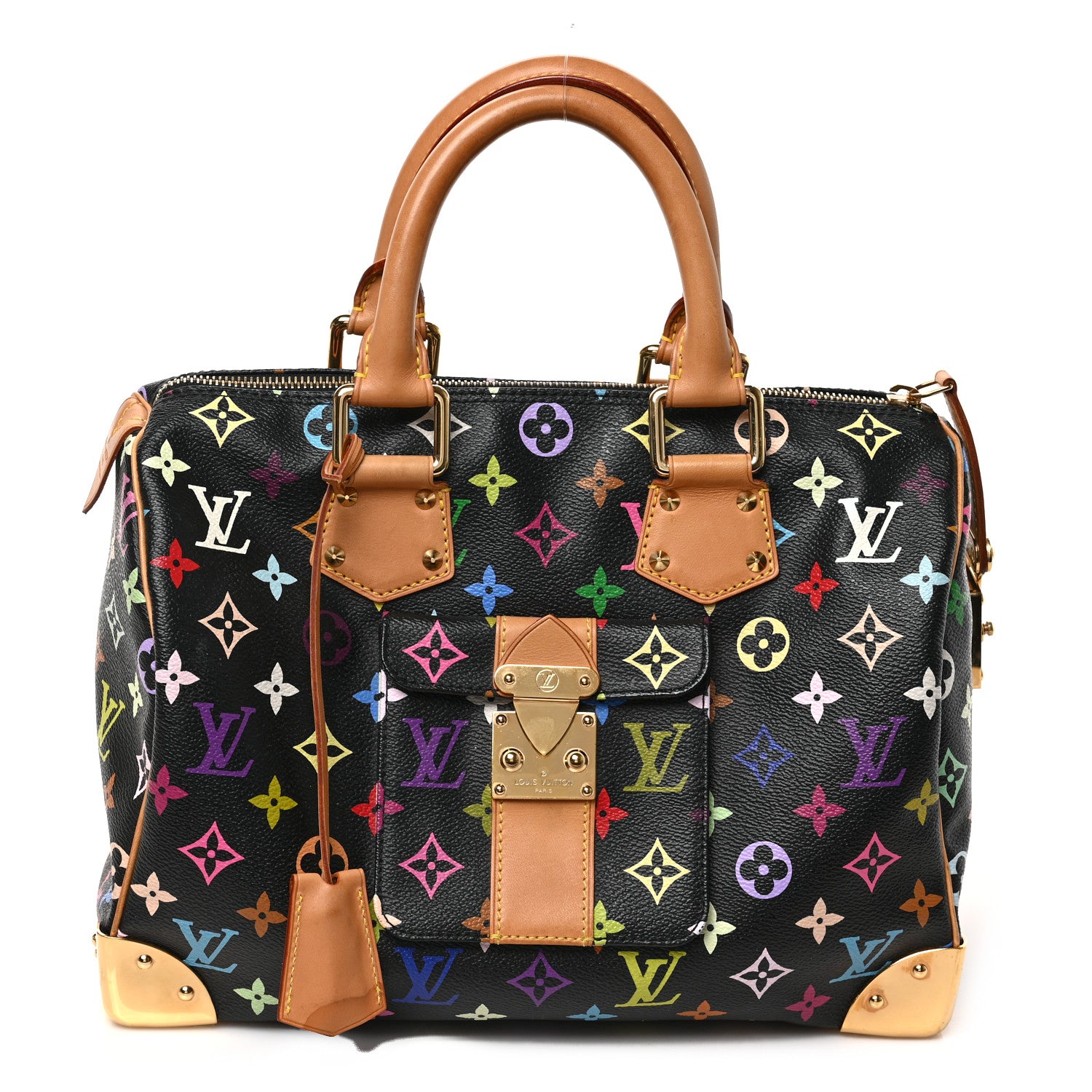 Louis Vuitton Monogram Multicolor Speedy 30 Black 1 of 8