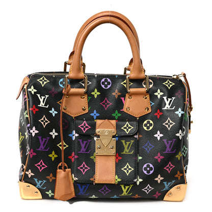 Louis Vuitton Monogram Multicolor Speedy 30 Black 1 of 8