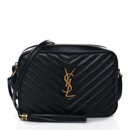 Saint Laurent Calfskin Matelasse Monogram Lou Camera Bag Black 1 of 10