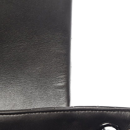 Chanel Metallic Calfskin Quilted Flap Tote Dark Silver 10 of 18