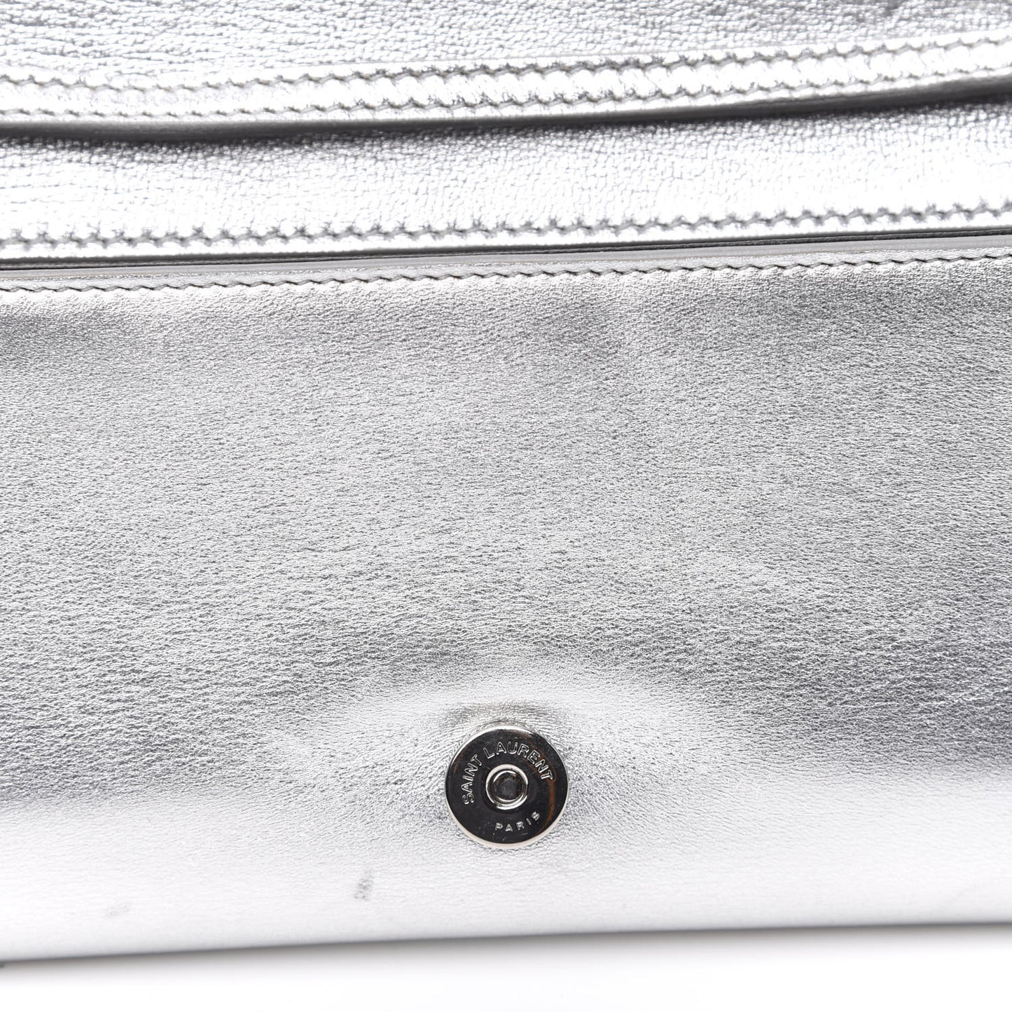 Nappa Silk Fetiche Clutch Argento