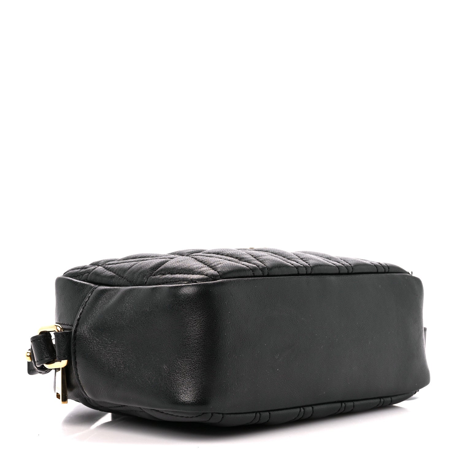 Versace Nappa Quilted Virtus Shoulder Bag Black 4 of 12