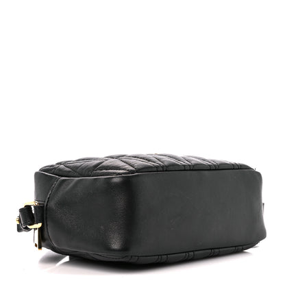 Versace Nappa Quilted Virtus Shoulder Bag Black 4 of 12