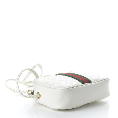 Gucci Calfskin Web Trapuntata Mini Shoulder Bag Off White 4 of 10