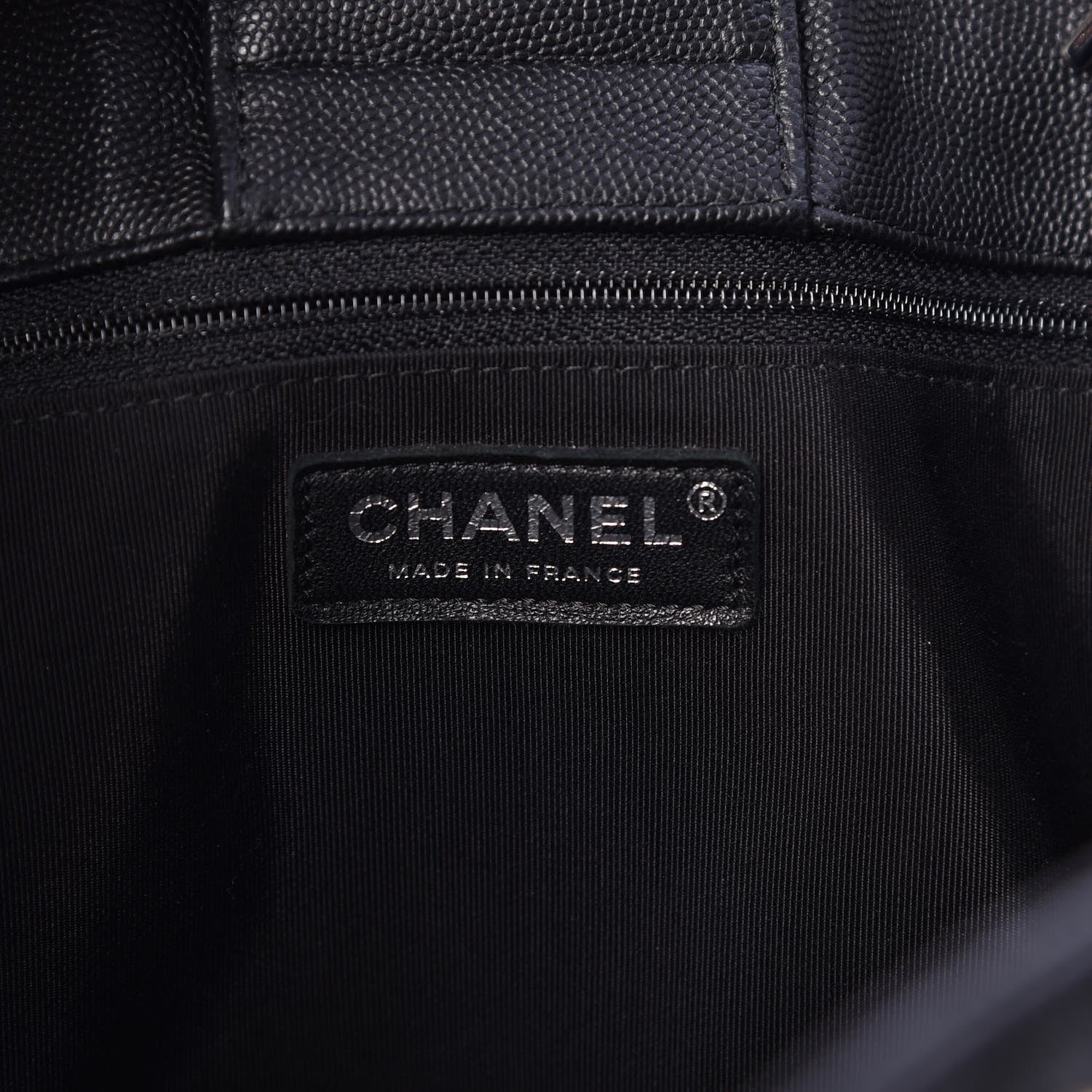 Chanel Caviar Quilted Large CC Shopping Tote Black 6 of 7