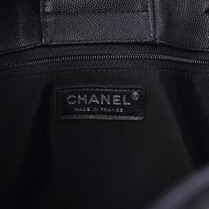 Chanel Caviar Quilted Large CC Shopping Tote Black 6 of 7