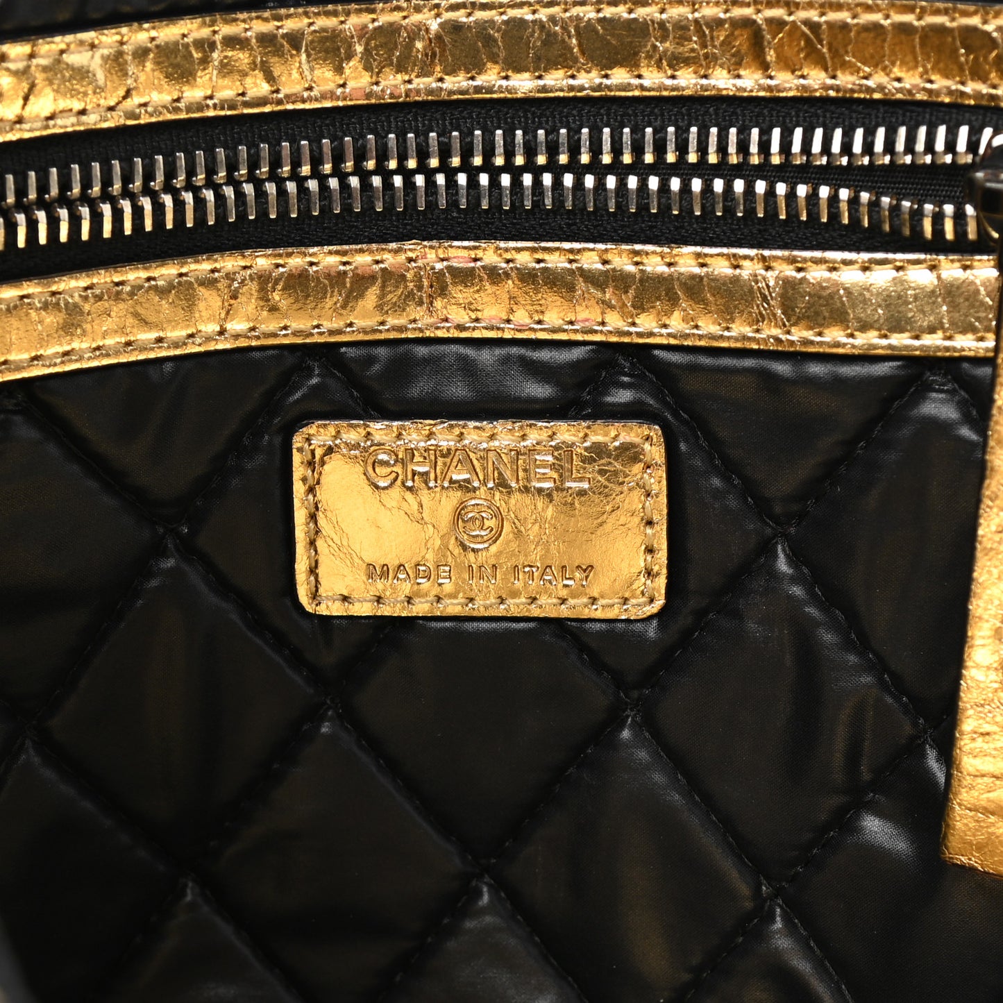 Metallic Lambskin Small Feminine Pouch Clutch Gold