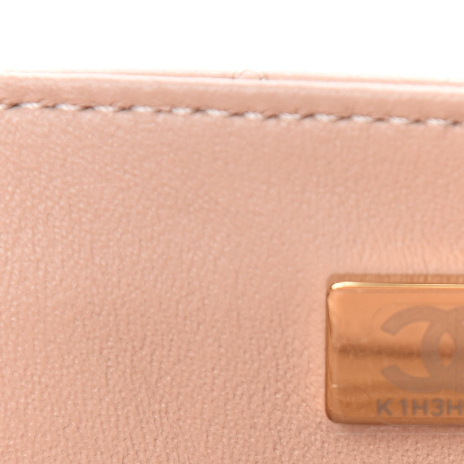 Chanel Lambskin Quilted Mini Rectangular Flap Beige 9 of 11