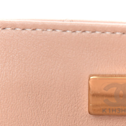 Chanel Lambskin Quilted Mini Rectangular Flap Beige 9 of 11