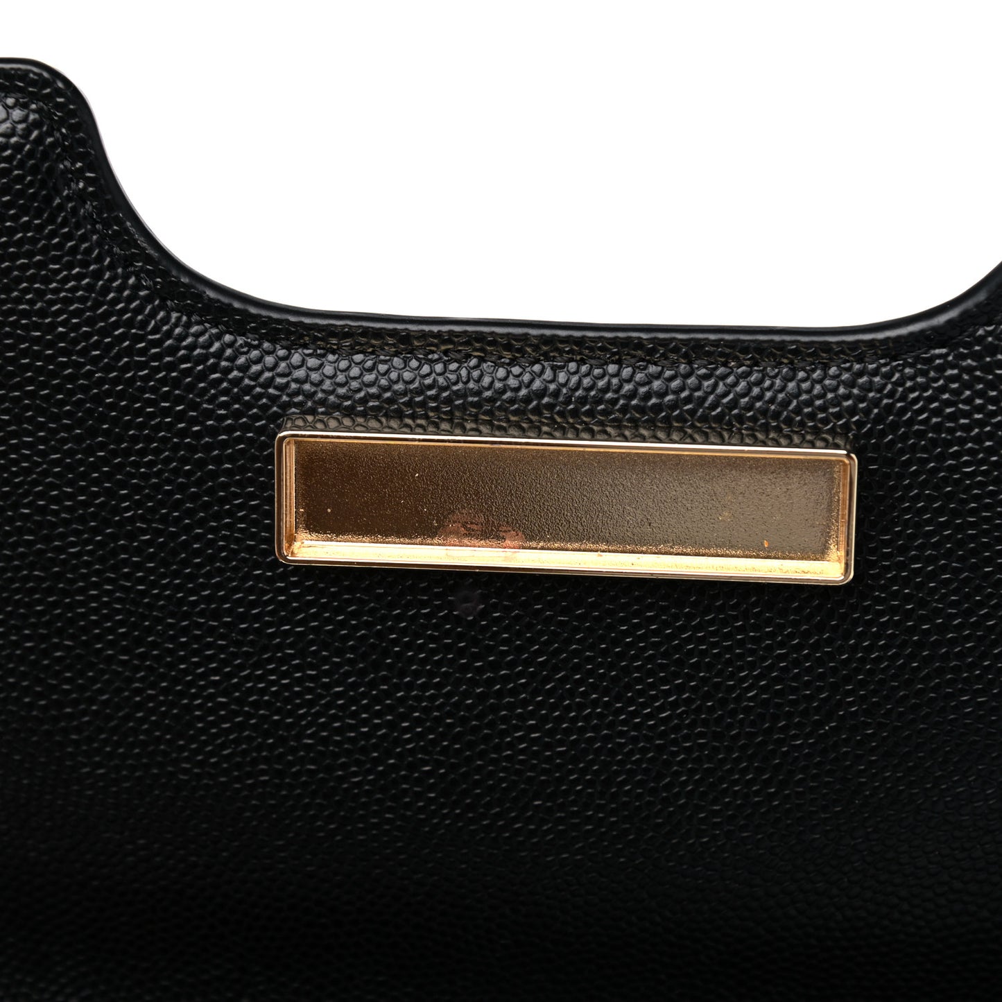 Textured Calfskin The J Link Shoulder Bag Black