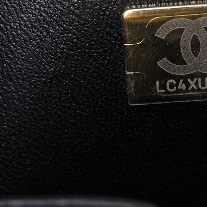 Chanel Velvet Tweed Quilted Medium Double Flap Black 7 of 12