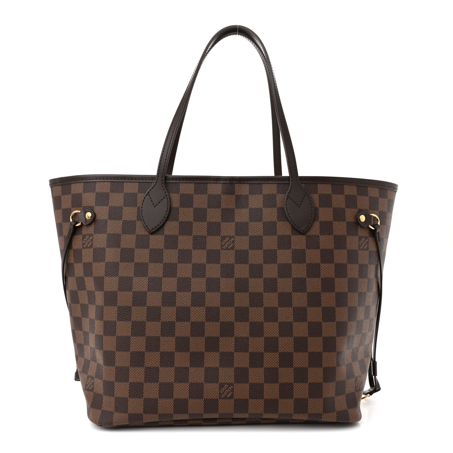 Louis Vuitton Damier Ebene Neo Neverfull MM Rose Ballerine 1 of 9