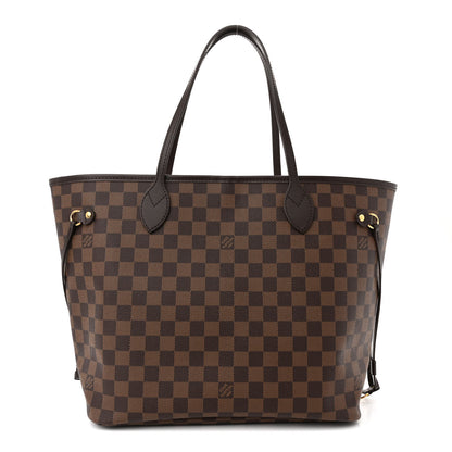 Louis Vuitton Damier Ebene Neo Neverfull MM Rose Ballerine 1 of 9