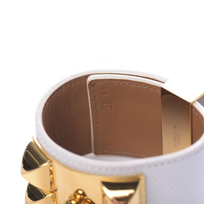 Hermes Epsom Collier de Chien CDC Bracelet S White 5 of 5