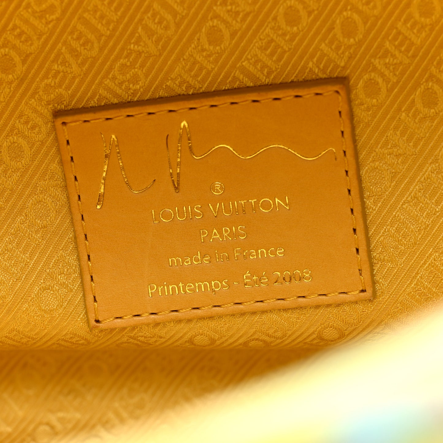 Monogram Pulp Defile Weekender PM Yellow