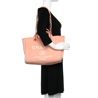 Chanel Mixed Fibers Small Deauville Tote Light Orange 2 of 14