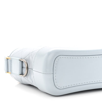 Chanel Aged Calfskin Quilted Small Gabrielle Hobo Light Blue 9 of 10