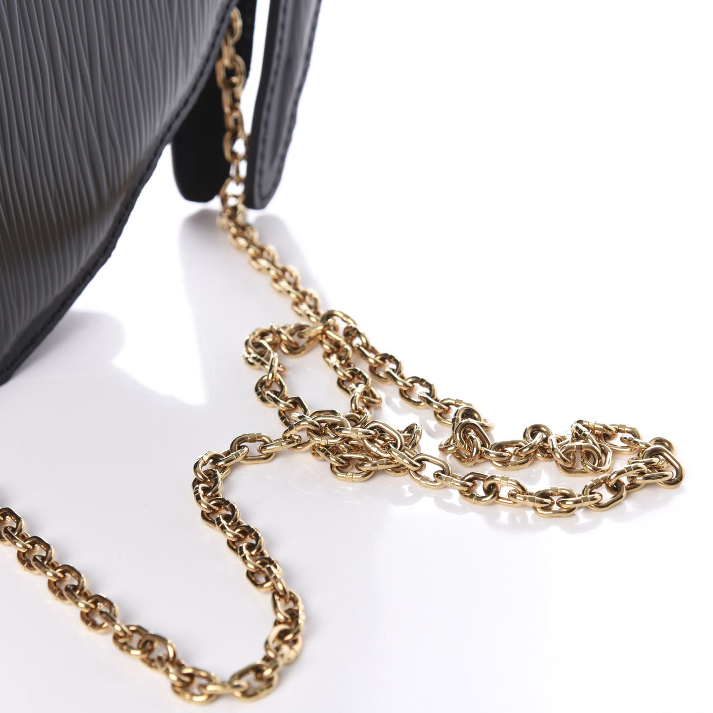 Epi Catogram Dog Face Clutch Black