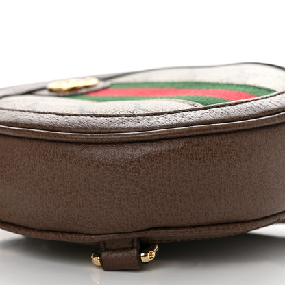 Gucci GG Supreme Monogram Web Mini Ophidia Round Backpack Brown 9 of 10
