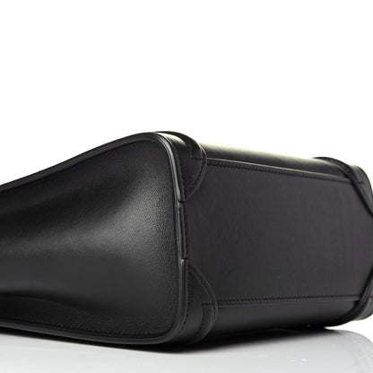 Celine Smooth Calfskin Nano Luggage Black 8 of 9