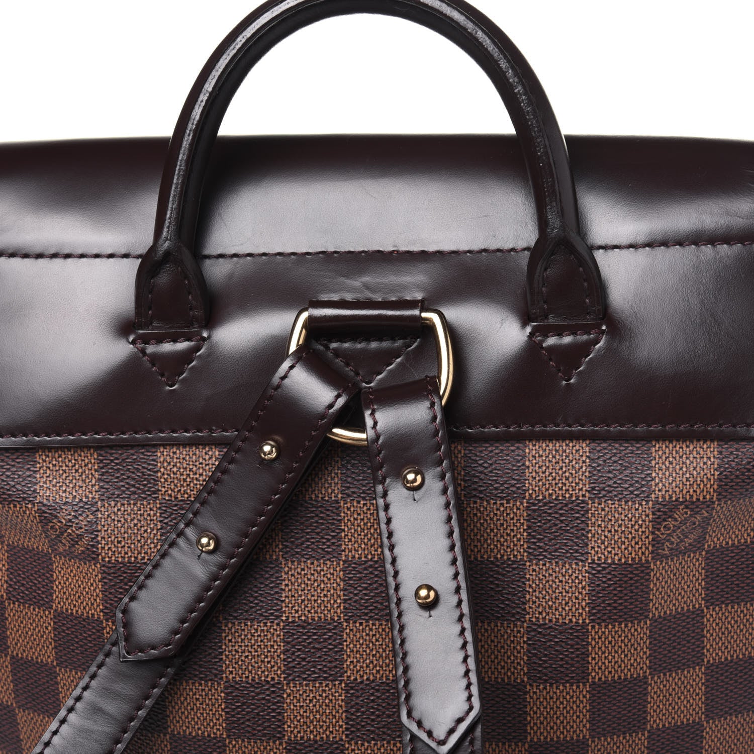 Louis Vuitton Damier Ebene Soho Backpack 14 of 14