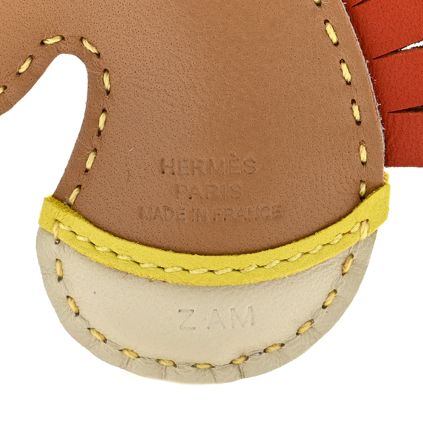Milo Lambskin Geegee Savannah Bag Charm Chai Craie Lime