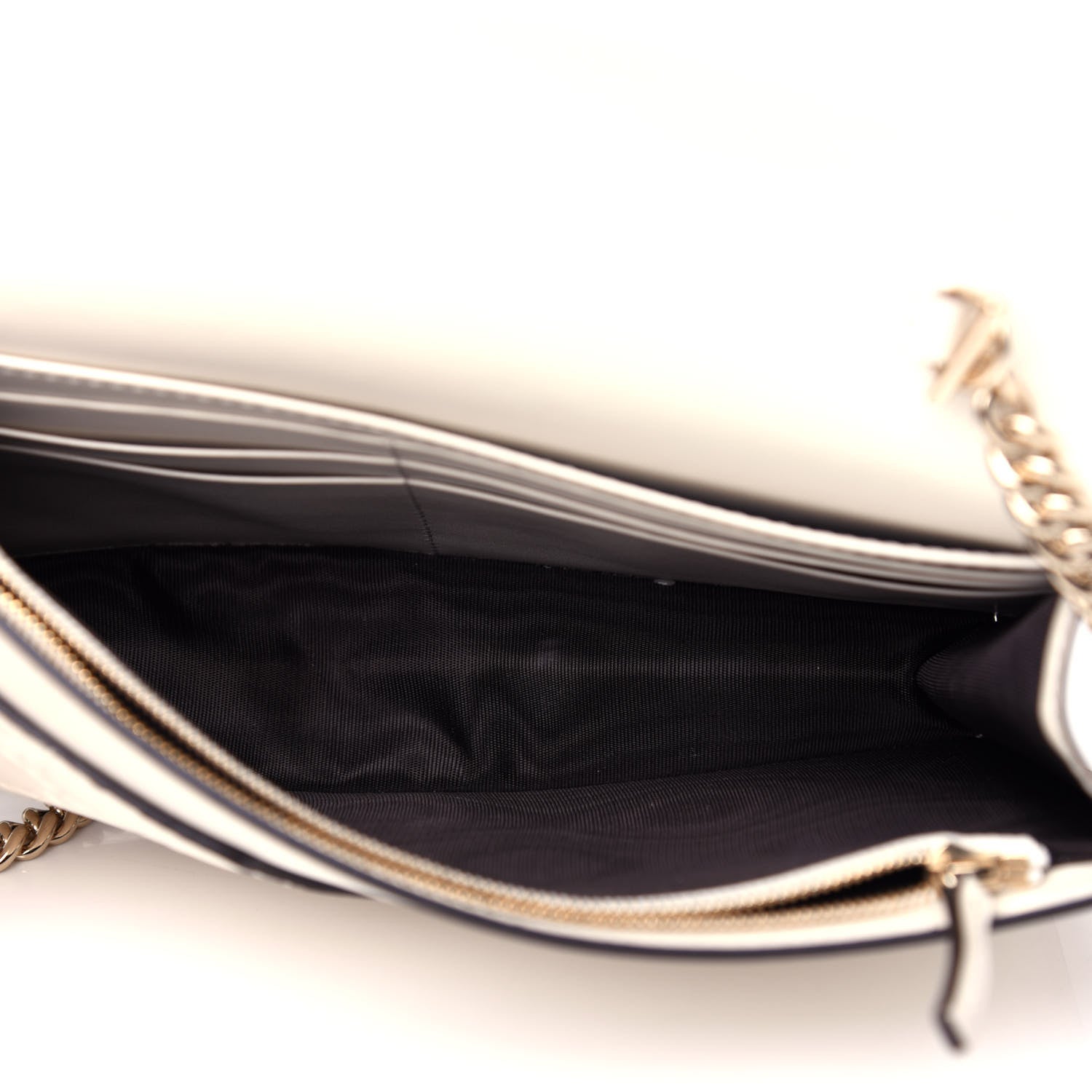 Gucci Guccissima Signature Bowy Chain Wallet Mystic White 5 of 10