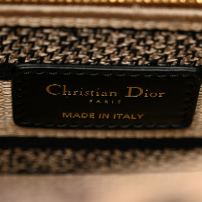 Christian Dior Canvas Cabinet De Curiosites Embroidered Medium Lady D-Lite Beige Multicolor 6 of 11