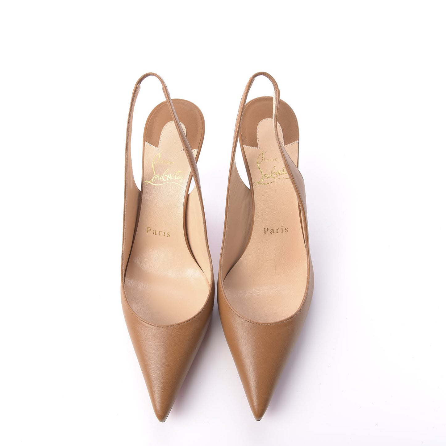 Nappa Clare Sling 80 Pumps 35 Cafe Creme