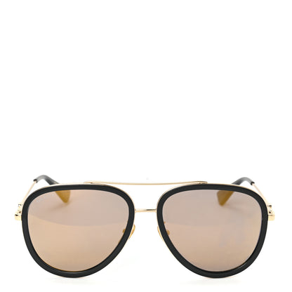 Gucci Aviator Sunglasses GG0062S Black Gold 2 of 6