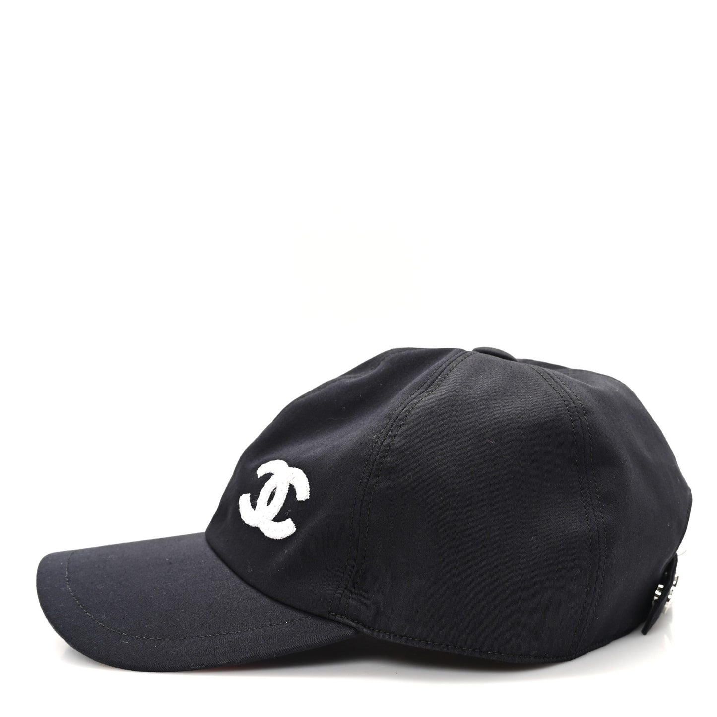 Cotton Sequin CC Cap Hat Black