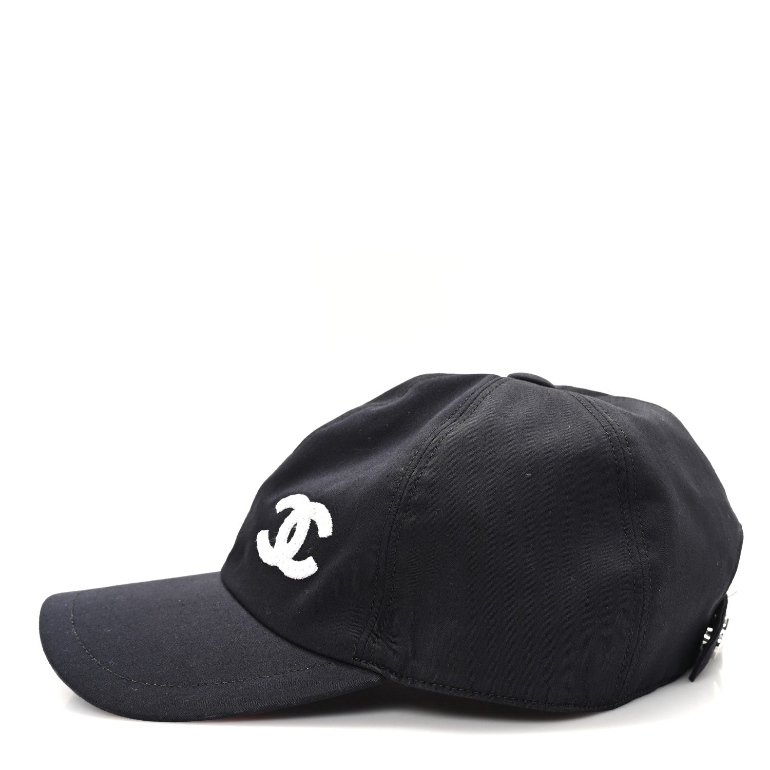 Chanel Cotton Sequin CC Cap Hat Black 4 of 8